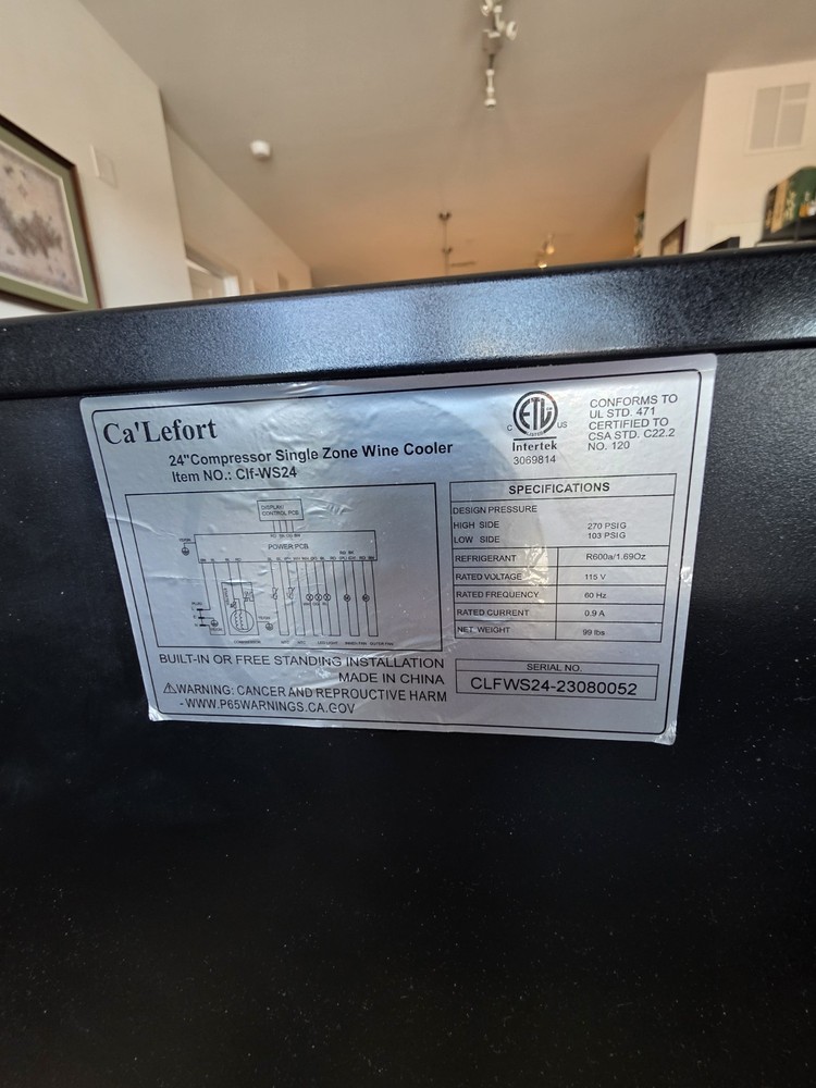 Premium Wine Fridge - 61 Bottle