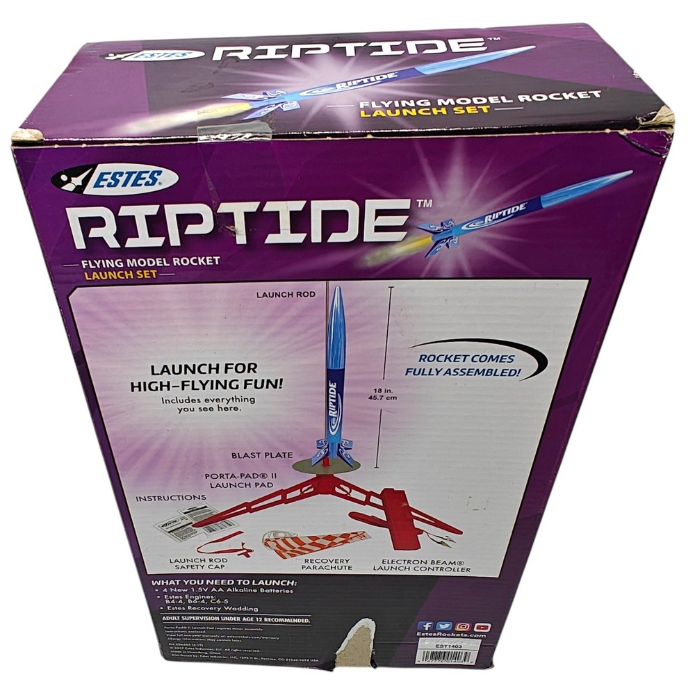 Estes Flying Model Rocket Starter Kit Riptide EST 1403