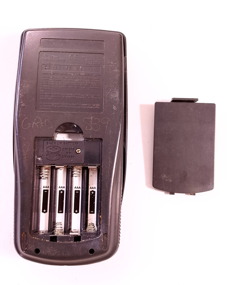 Texas Instruments black TI-83 with front cover untested