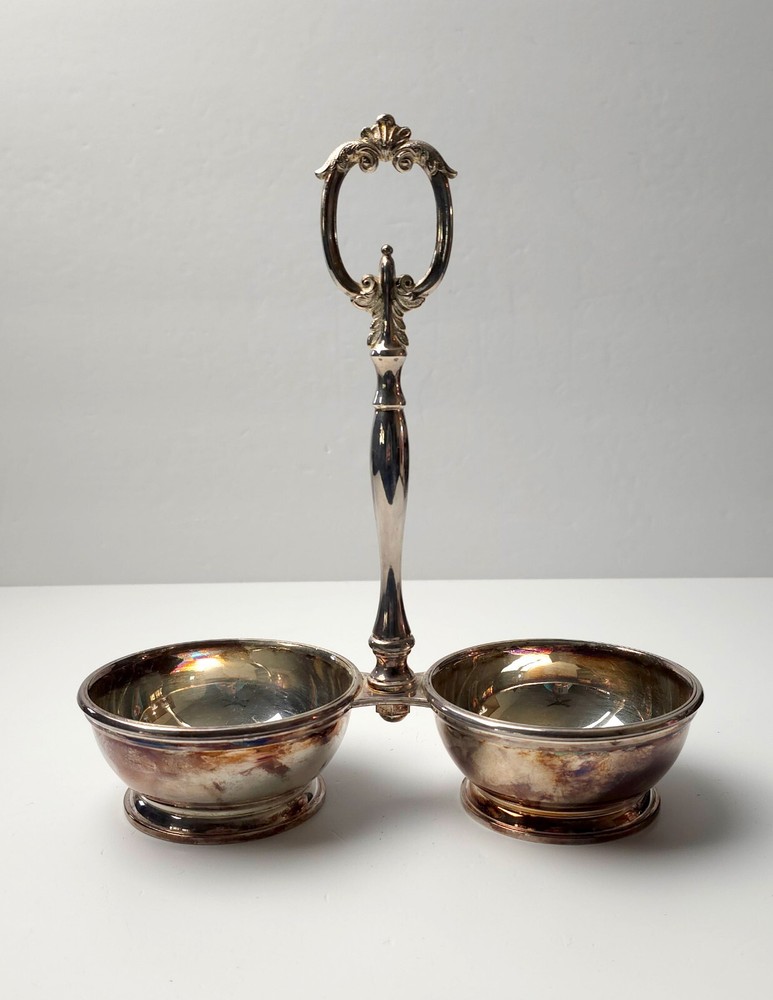 Vintage Sheffield Silver Company Cruet Tray Carrier Silver Plated USA