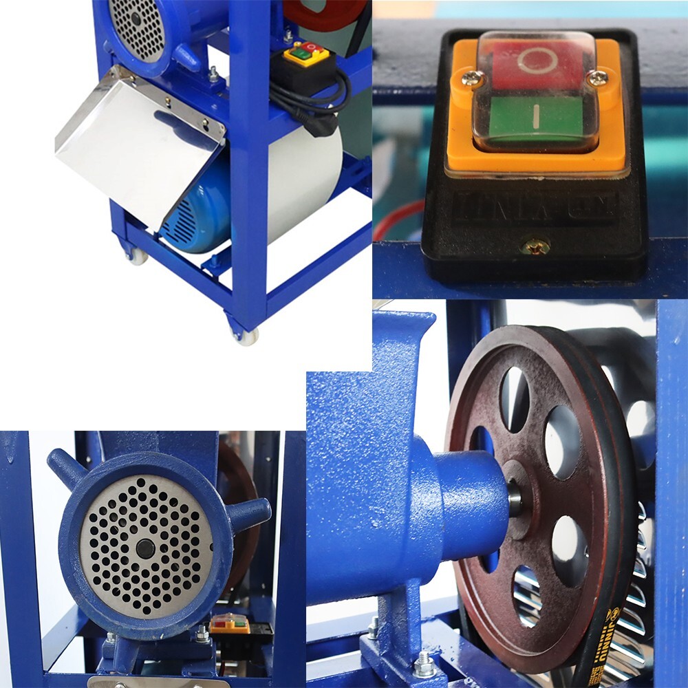 Fish Chicken Bones Crusher Feed Processer Meat Grinder Feed Machine 220V