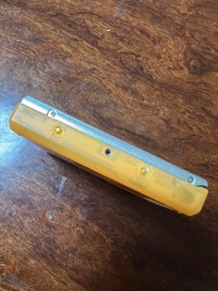 Sharp Portable MD Player ST500 Orange With Many Accessories Operation confirmed