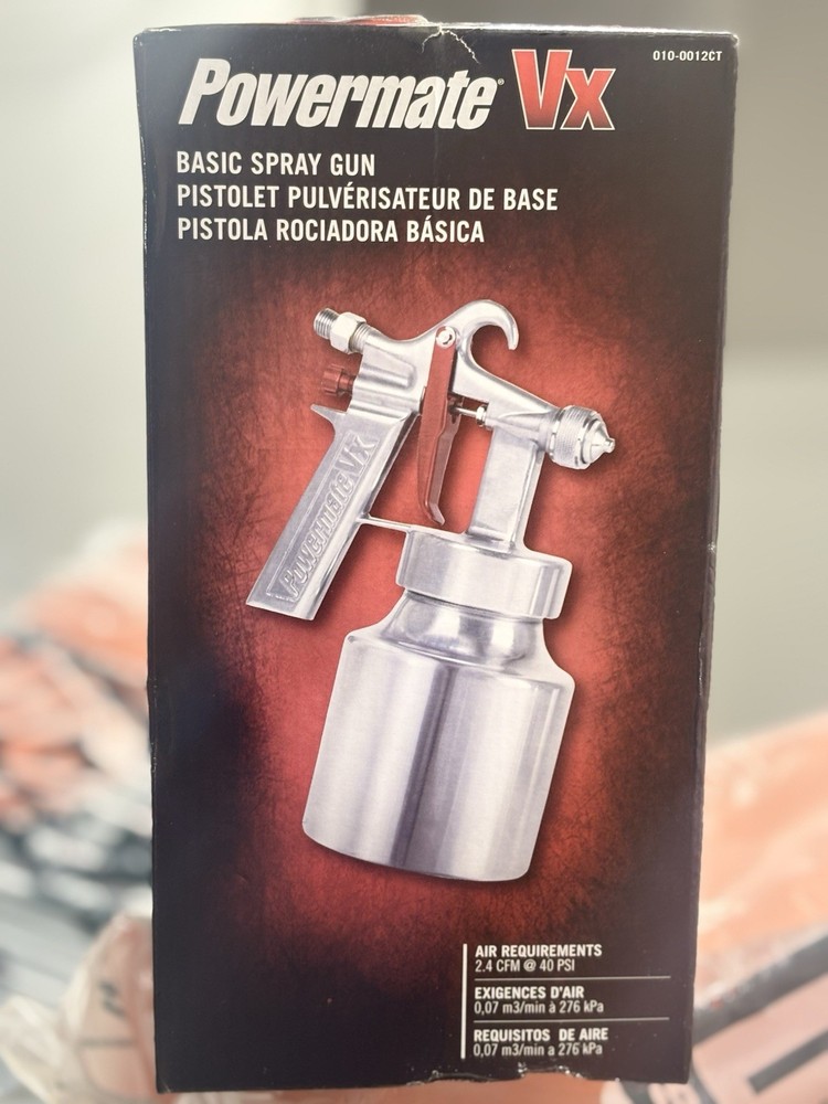 Powermate Vx Basic Spray Gun 2.4 CFM @40 PSI Brand New