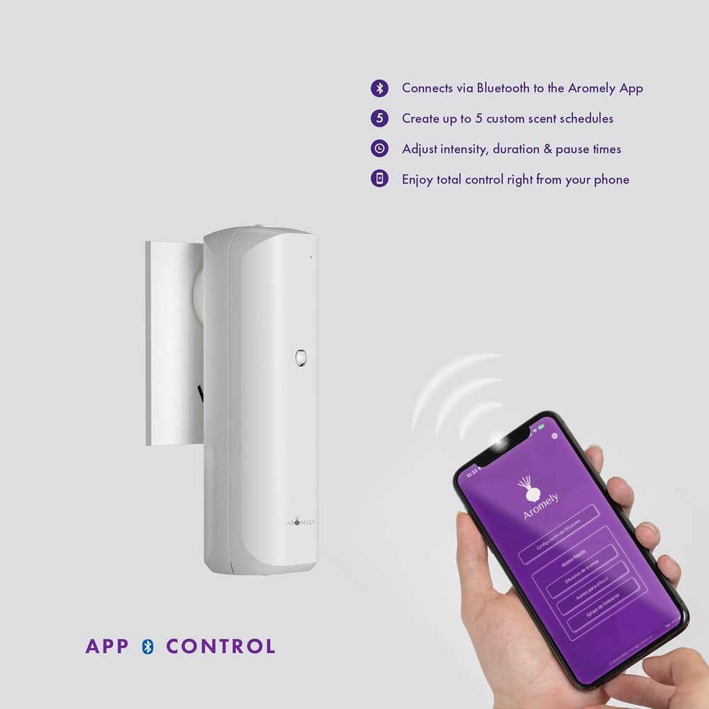 Aromely ARO Bliss Smart Bluetooth Waterless Nebulizing Scent Diffuser - 500sqft