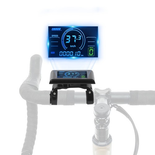 LCD Display Electric Bicycle Display Screen E-Bike Multicolor Screen Rectangle