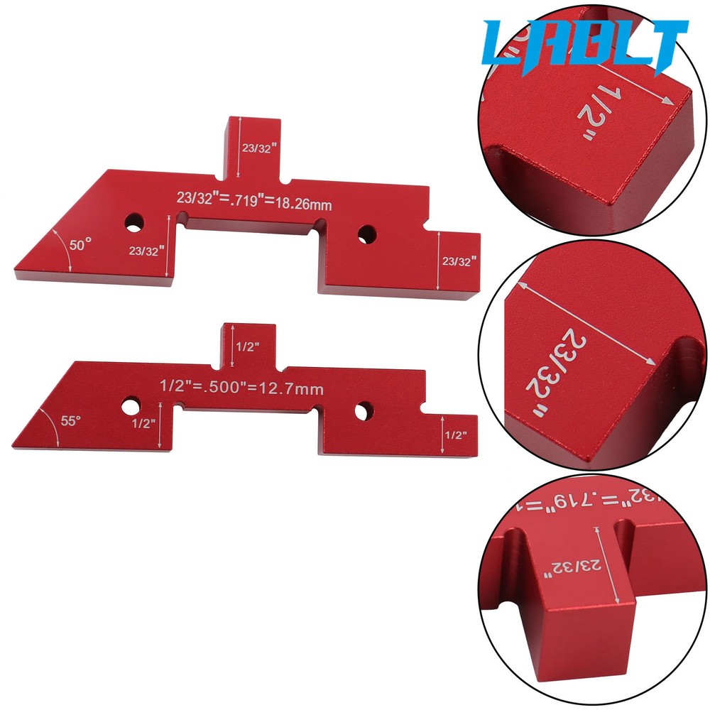 LABLT Height Gauge Router Table Setup Bars Precision Setup Blocks 14piece set