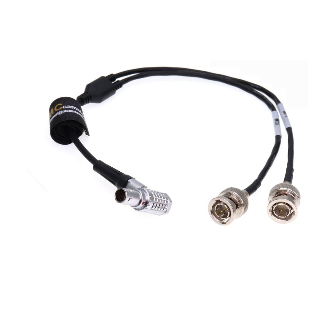 TIME Code Input Output Cable for Sound Devices XL-LB2 Angle 5 Pin to BNC Timecod