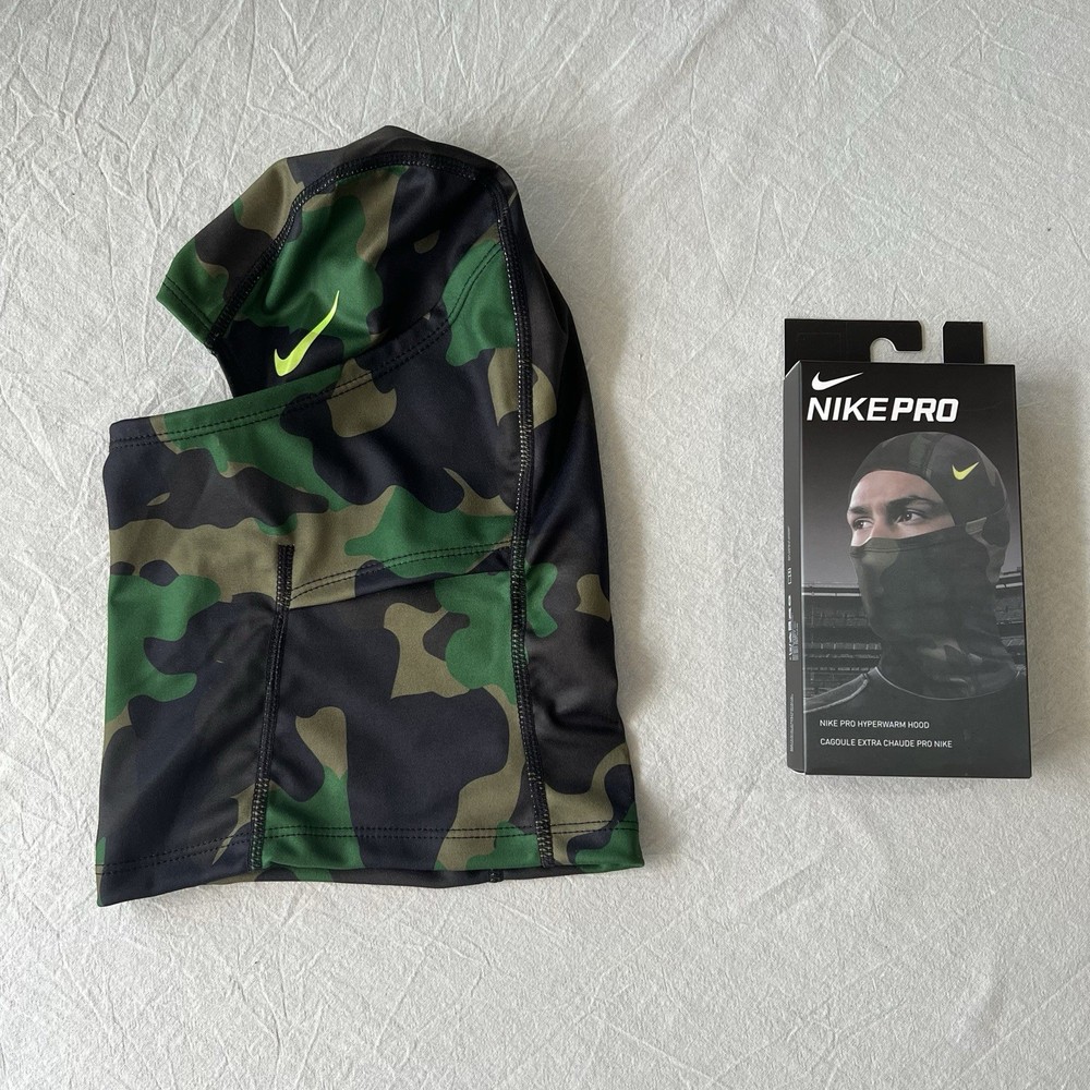 Nike Pro Therma-Fit Hyperwarm Black / Green Hood