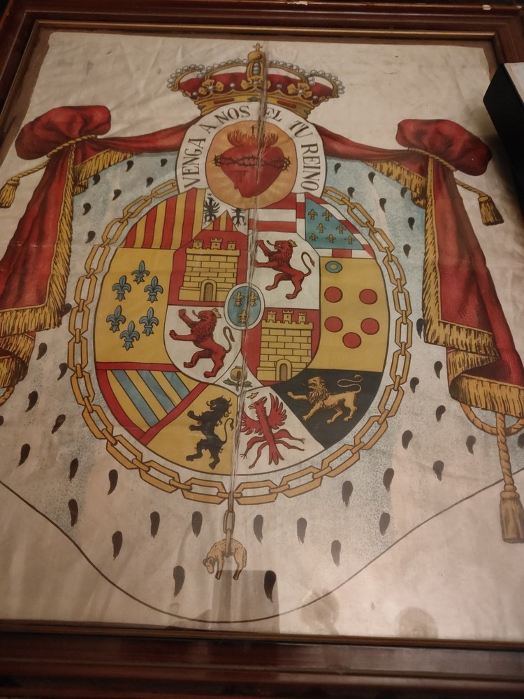 Carlist Requeté Spanish Silk Flag