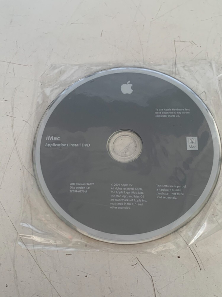 2009 iMac Applications Install  DVD Version 1.0
