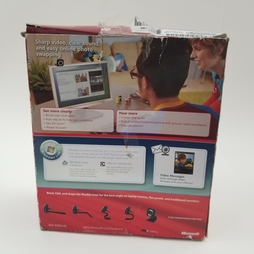 Microsoft LifeCam VX-5000 Web Cam PERFECT for Zoom Meetings