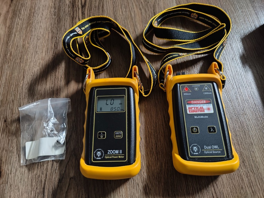 OWL Dual OWL Optical Source + WaveTester Optical Power Meter in Case - With Cert