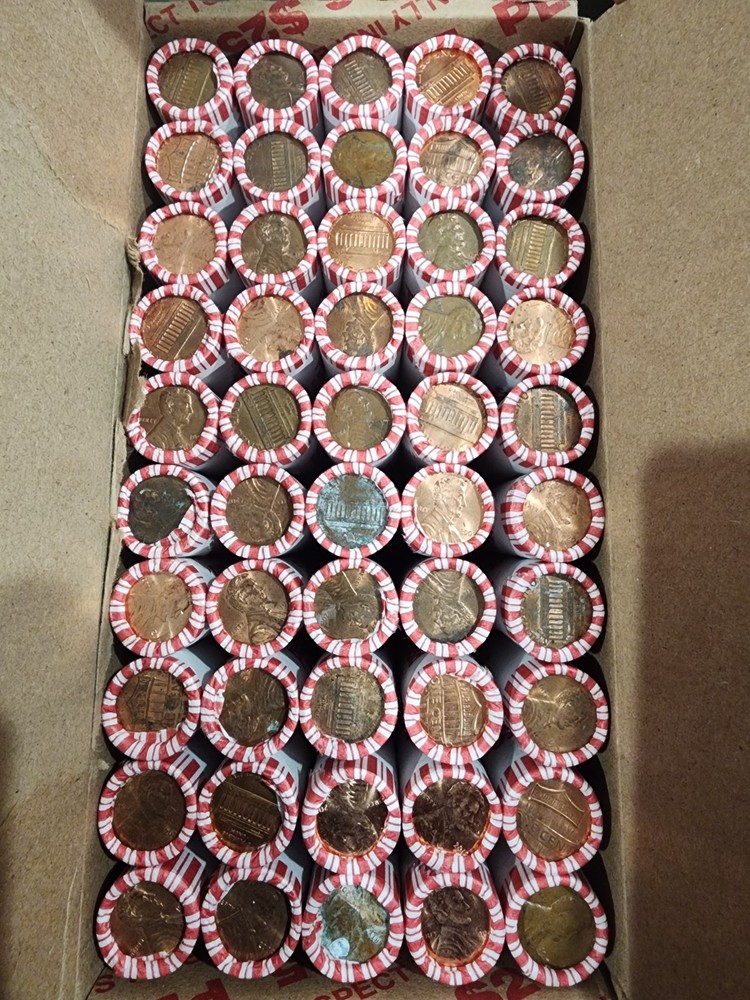 BANK WRAPED PENNY ROLLS