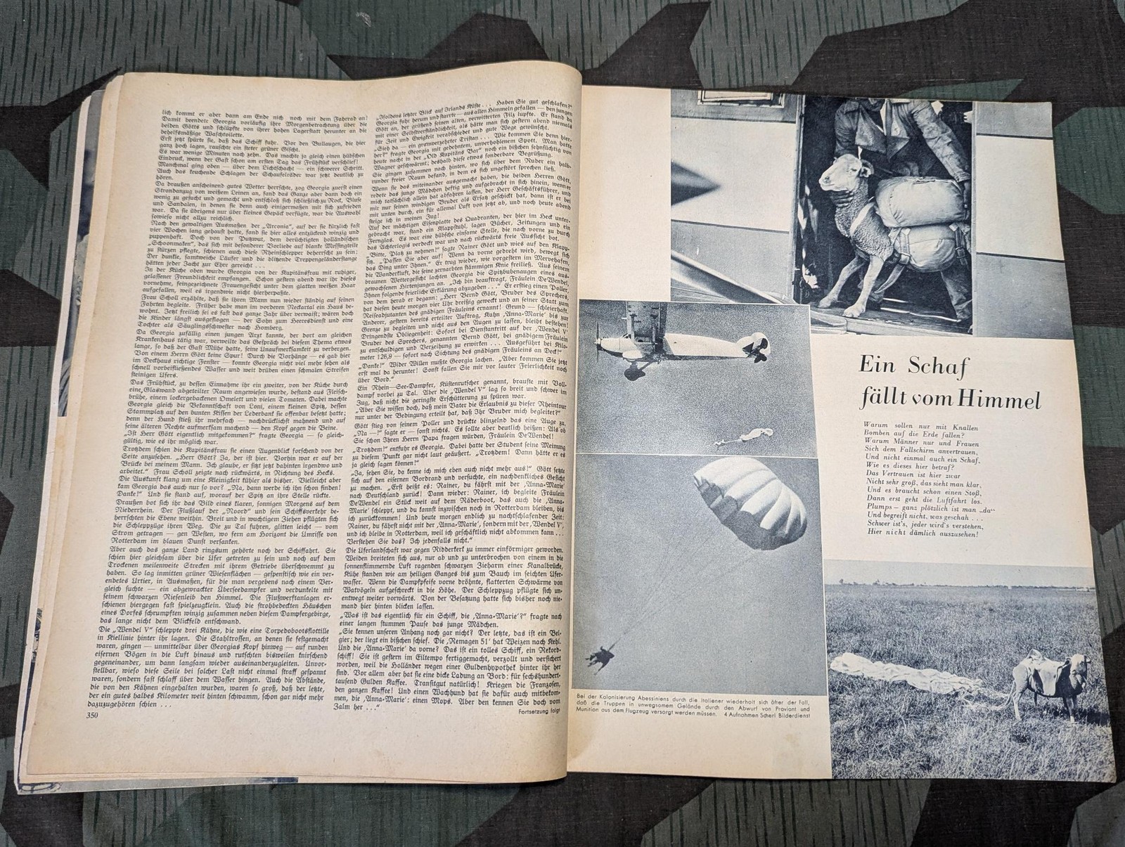 Pre WWII German Die Neue Gartenlaube Magazine 2 April 1938 Heft 15 1930s Fashion