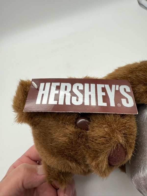 1990 Hershey Kiss Plush Stuffed Bear 8" NWT