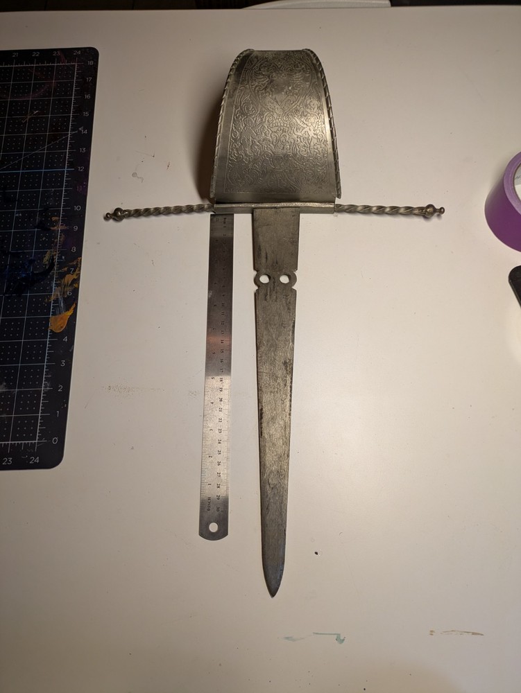Rare Ornate Main Gauche Left Hand Dagger