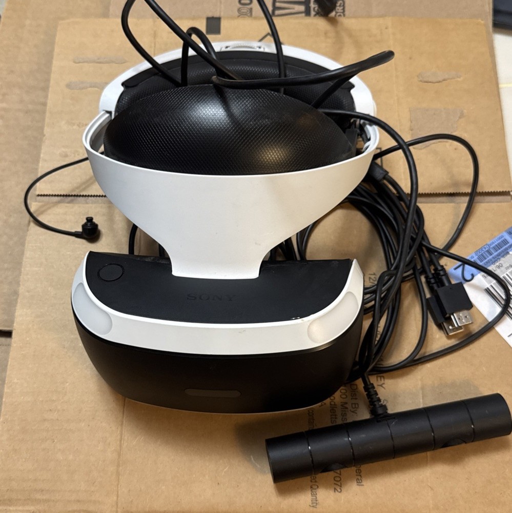 Sony PlayStation VR Headset & Playstation Camera Bundle - Untested As-Is - PSVR1
