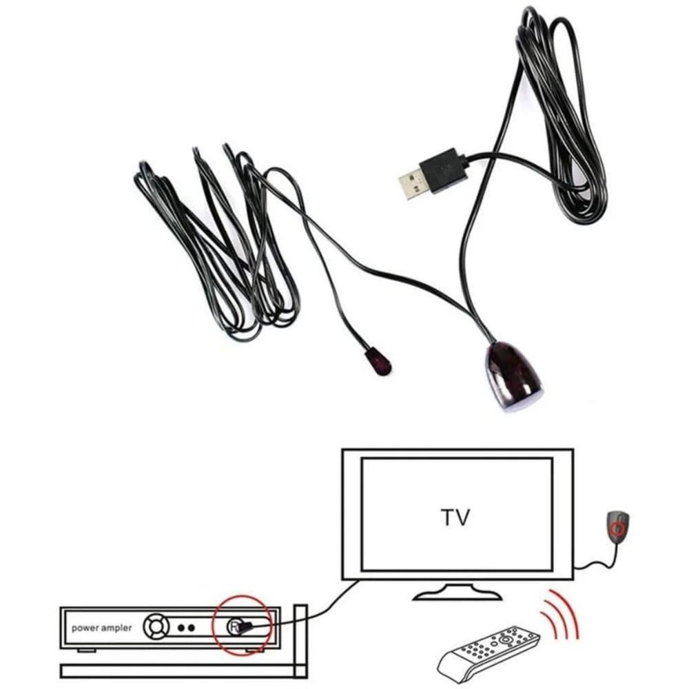 Brand New IR Infrared Remote Control Receiver Extender Universal Compatibility