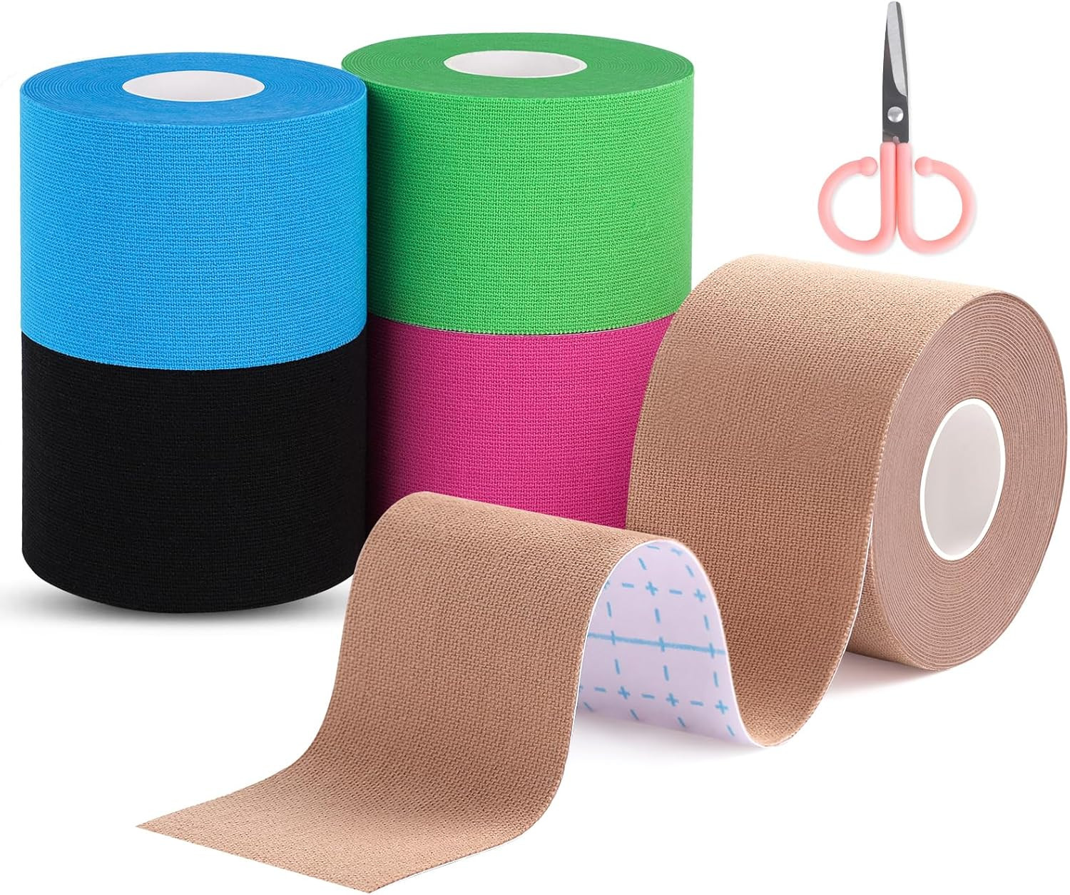 5 Roll Kinesiology Tape Athletic Muscle Support Sport Elastic Physio Therapeutic