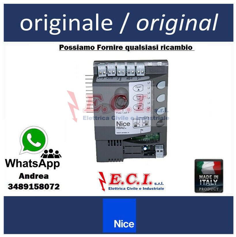 NICE RBA2/A REPLACEMENT CENTRAL SLIDING MOTOR ROBUST