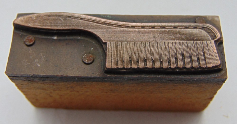 Printing Letterpress Printers Block Dust Pan Brush