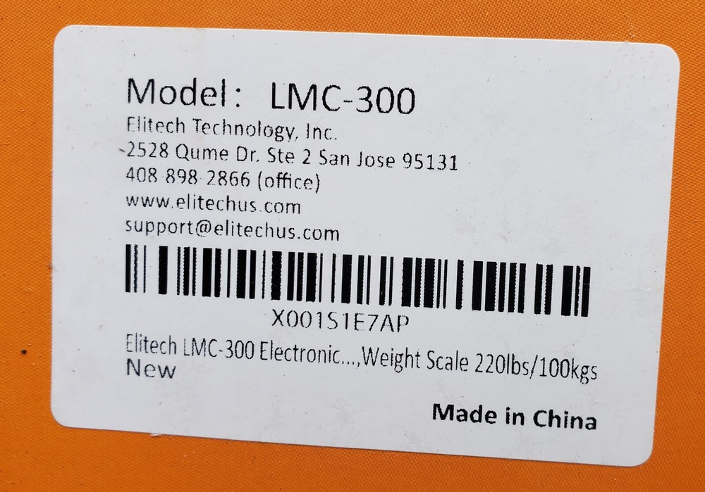 Elitech LCM-300 Electronic Refrigerant Scale