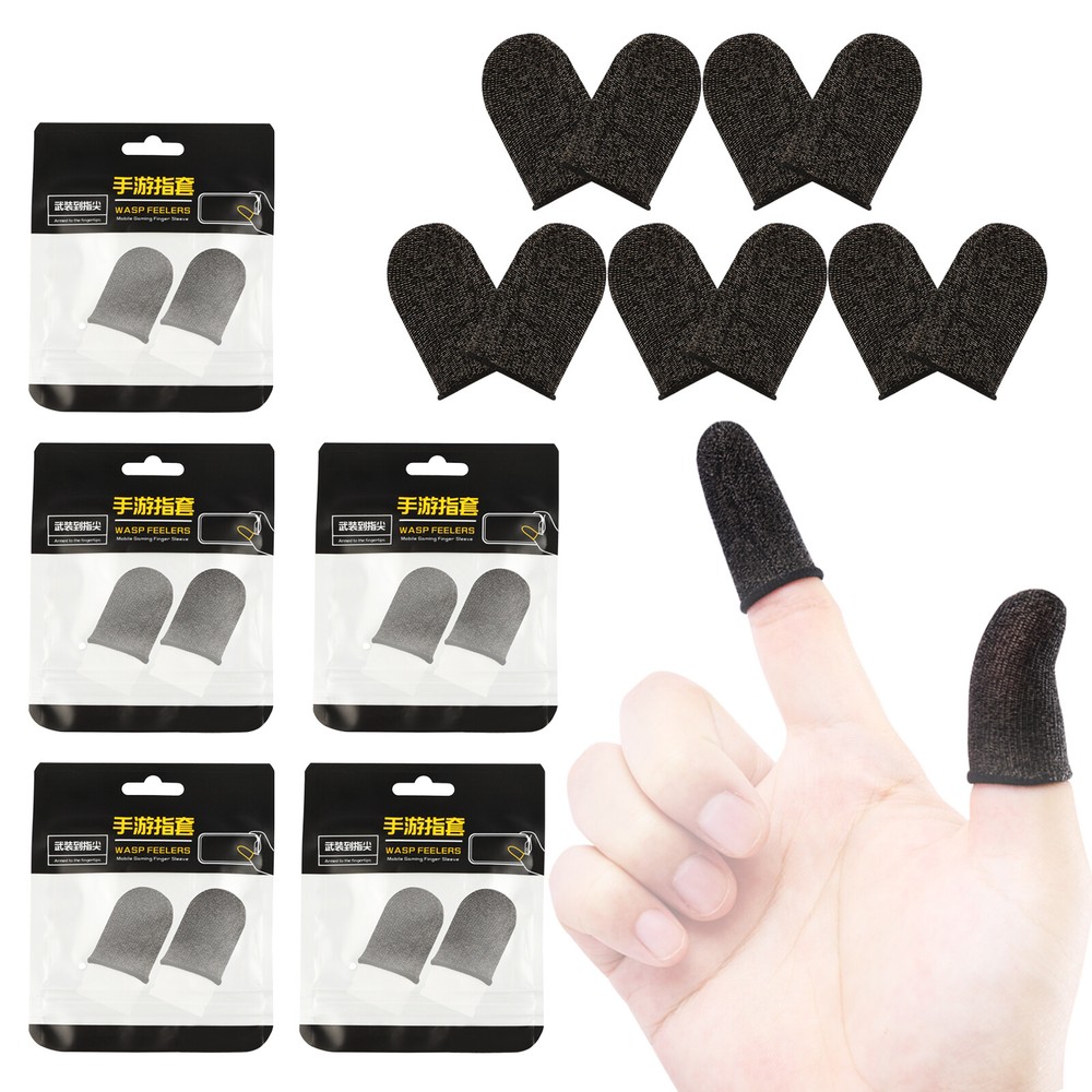 Lot Touch Screen Gaming Finger Sleeve Mobile Game Controller Sweatproof Gloves