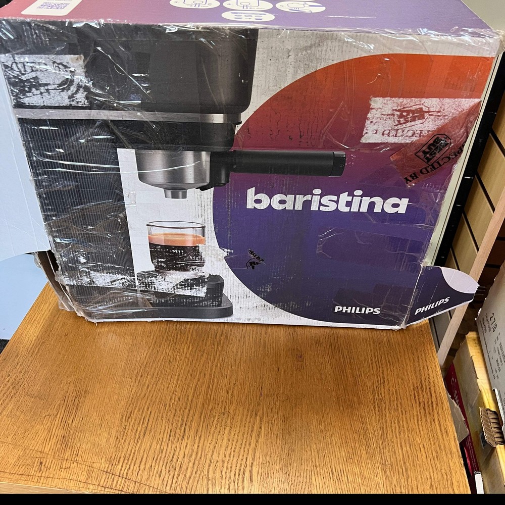 Philips - Baristina Automatic Espresso Machine - Black