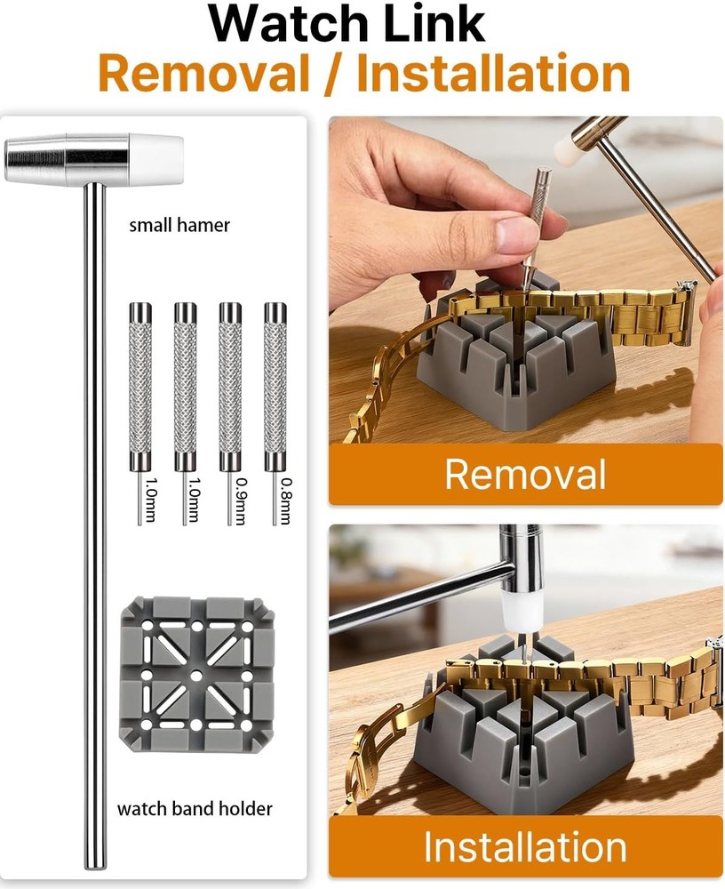 EasyTime Watch Link Removal Kit 108 Spring Bars 20 Pins