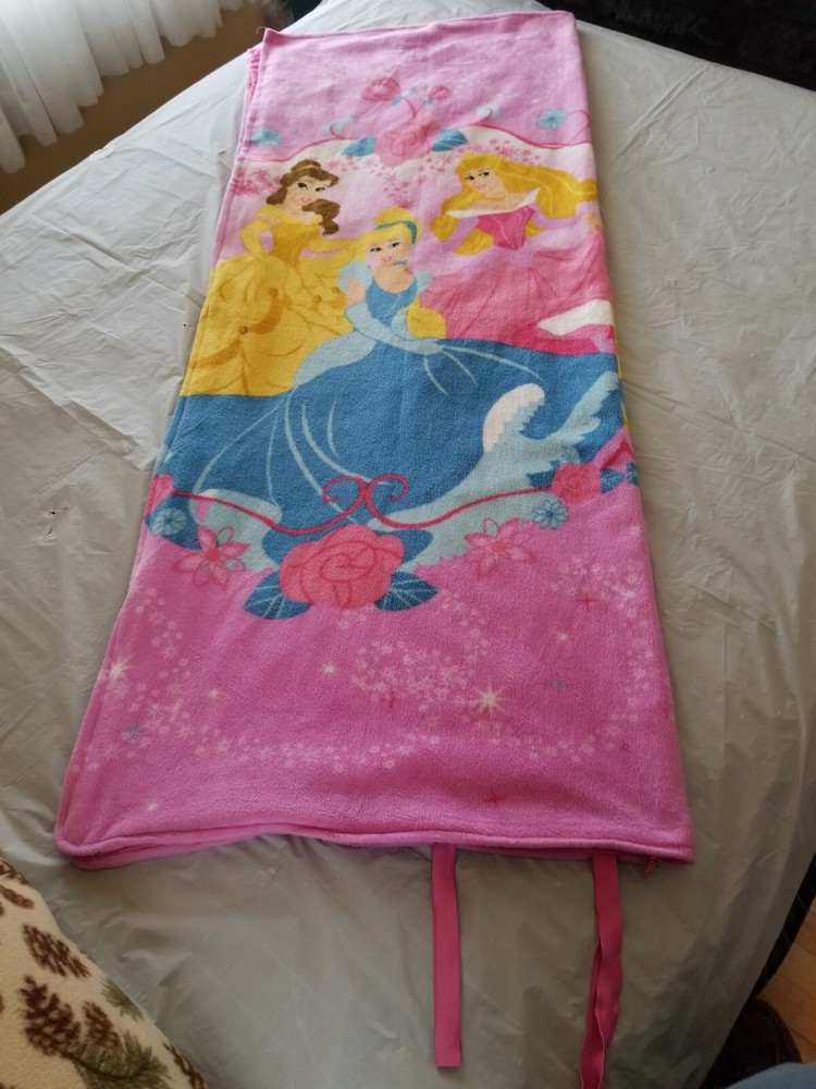 Disney Princesses Sleeping Bag Lightweight Bright Colors 100% Polyester