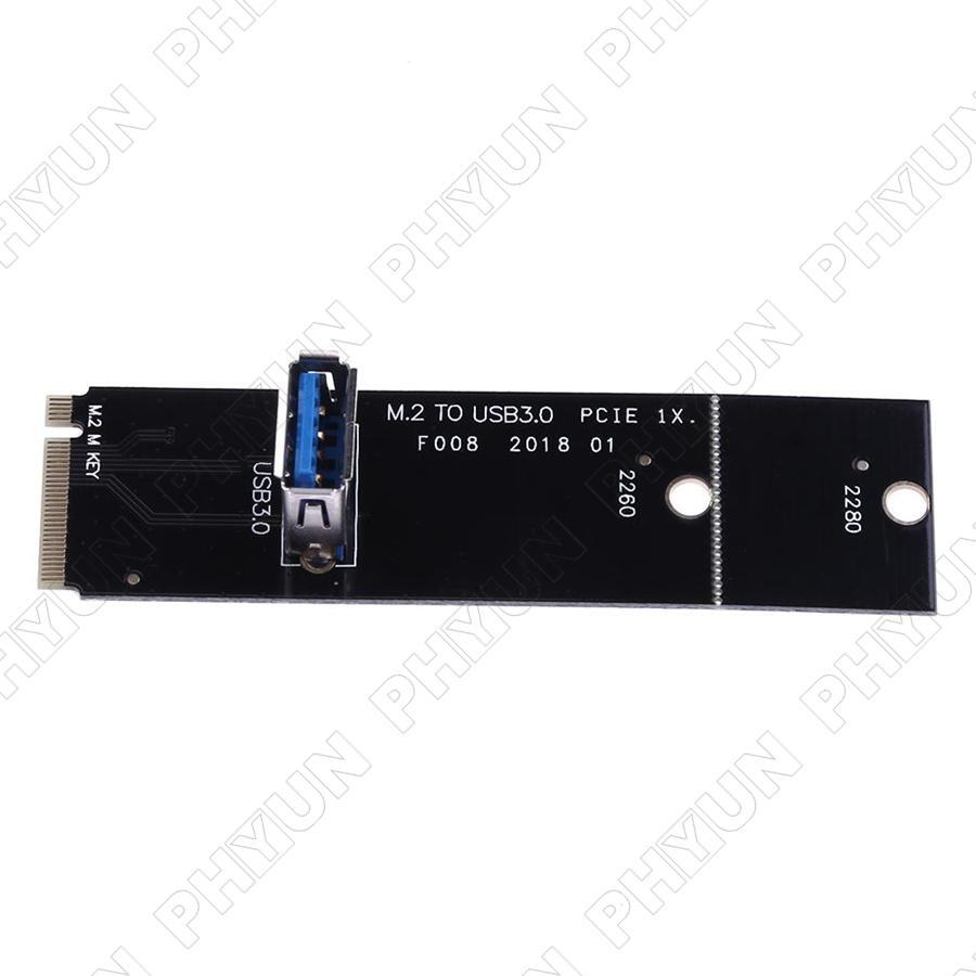 4pcs NGFF M.2 To USB 3.0 Converter PCI-E Riser Card Adapter For Mining Machine