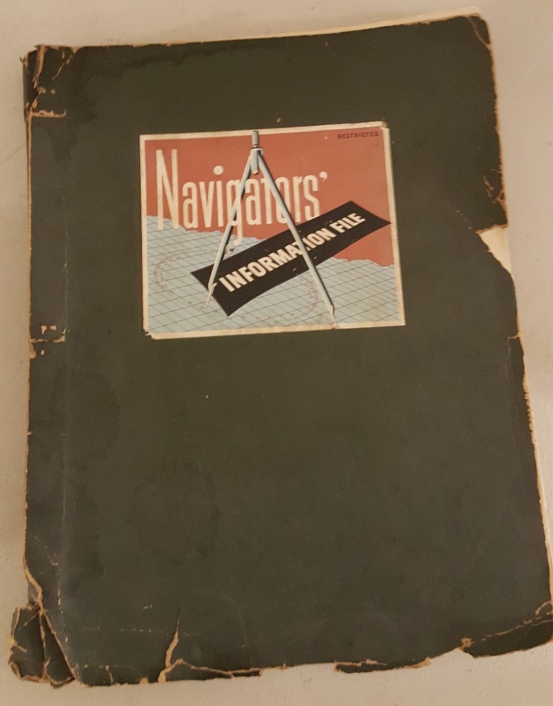 Authentic U.S. WWII Air Force Pilot's Navigator's Information File Book
