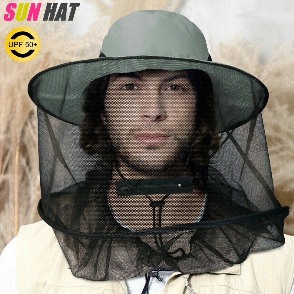 Bug Proof Sun Hat - Breathable Mesh with Face Net for Mosquito/Bee Protection US