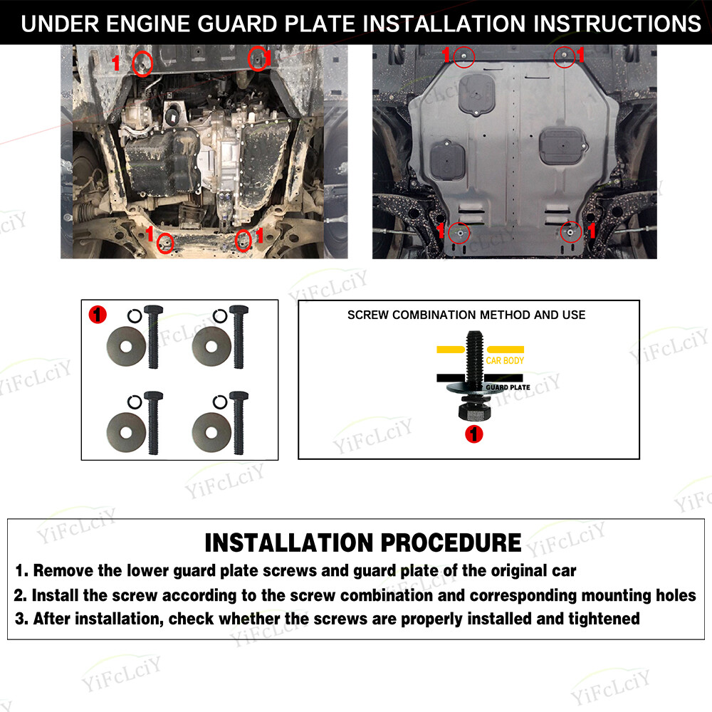 Front Engine Splash Shield Under Cover Assembly For Mitsubishi Outlander 16-2020