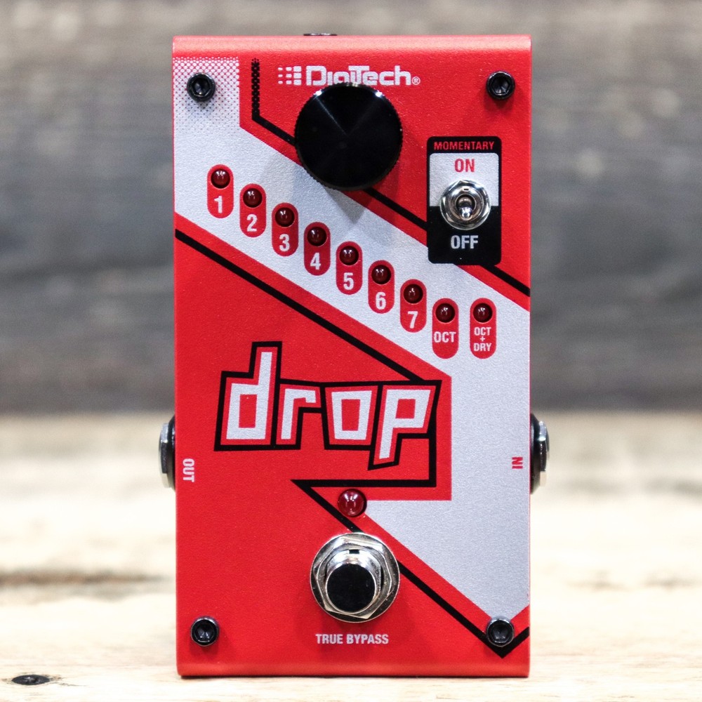 DigiTech Drop Polyphonic Drop Tune Algorithm Advanced Pitch-Shifter Effect Pedal