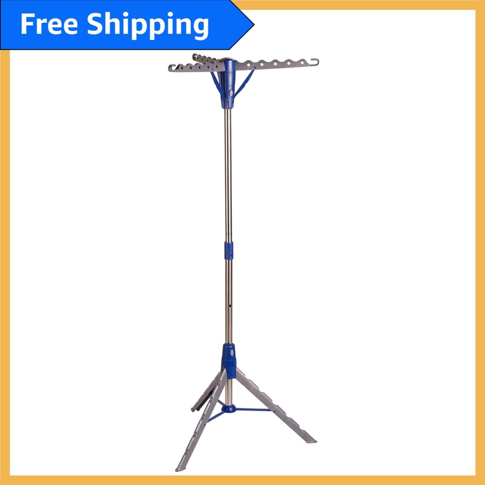 64-Inch Collapsible Steel Drying Rack - Space-Saving & Durable Laundry Solution