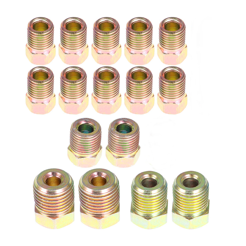 Labwork Brake Line Tubing Kit For Universal 25 Ft 3/16&1/4 Zinc w/32 Fittings