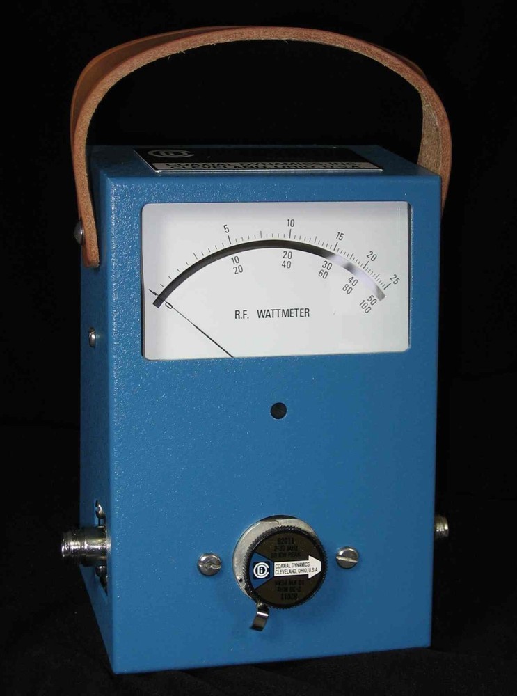 Coaxial Dynamics 81000A RF In-Line Wattmeter   (compatible Bird 43 Elements)
