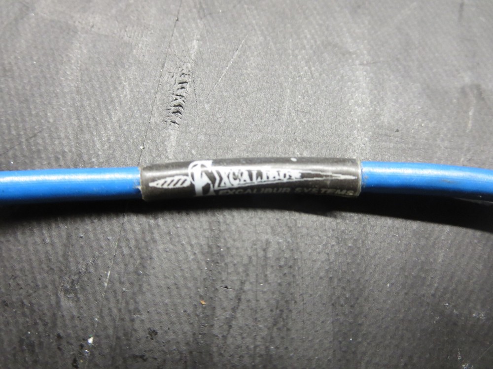 Excaliber Systems X2AA1-0.2 Coax Connector Cable 8 3/4" E To E Used See Pics