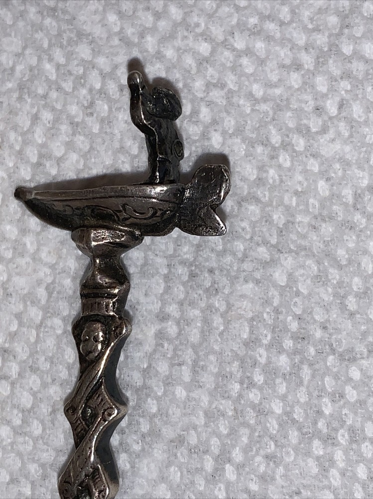 Antique Dutch Silver Tea Caddy Spoon