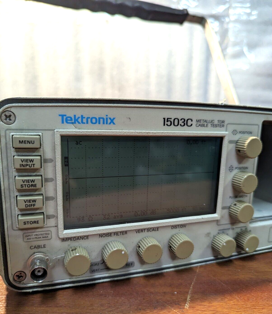 Tektronix 1503c Metallic TDR Cable Tester, "Check Disc".