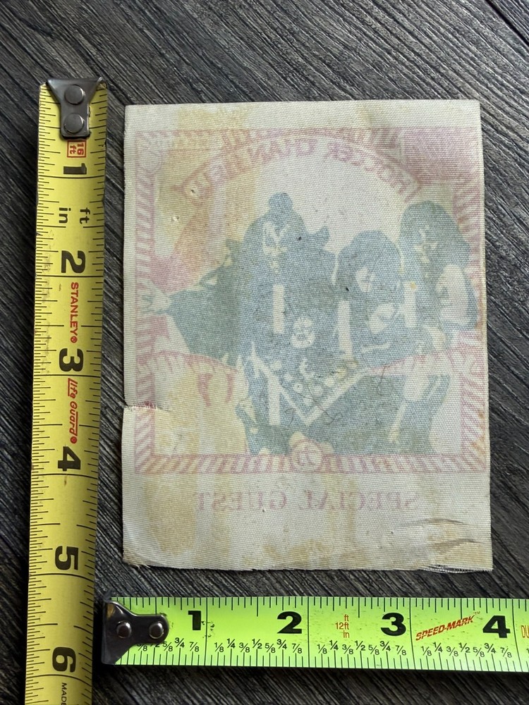 KISS Pass Satin Hotter Than Hell Tour Concert Special Guest Vintage Kiss Aucoin