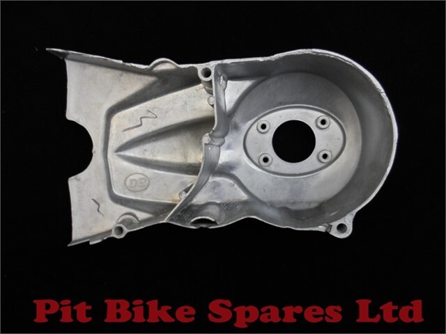 Pit Bike Silver Left Flywheel & Front Sprocket Cover Type 2. Magneto Casing