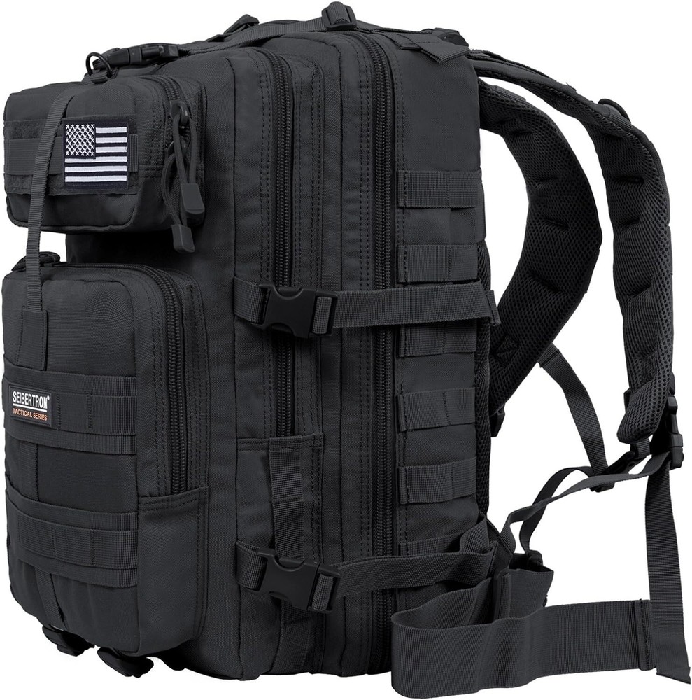 Ultimate Waterproof Motorbike Backpack - 37L - Hydration Bladder Holder - Black