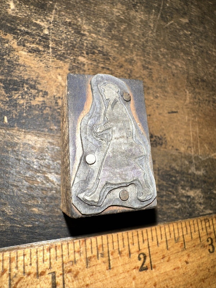 Printing Block ( Older Woman Walking )