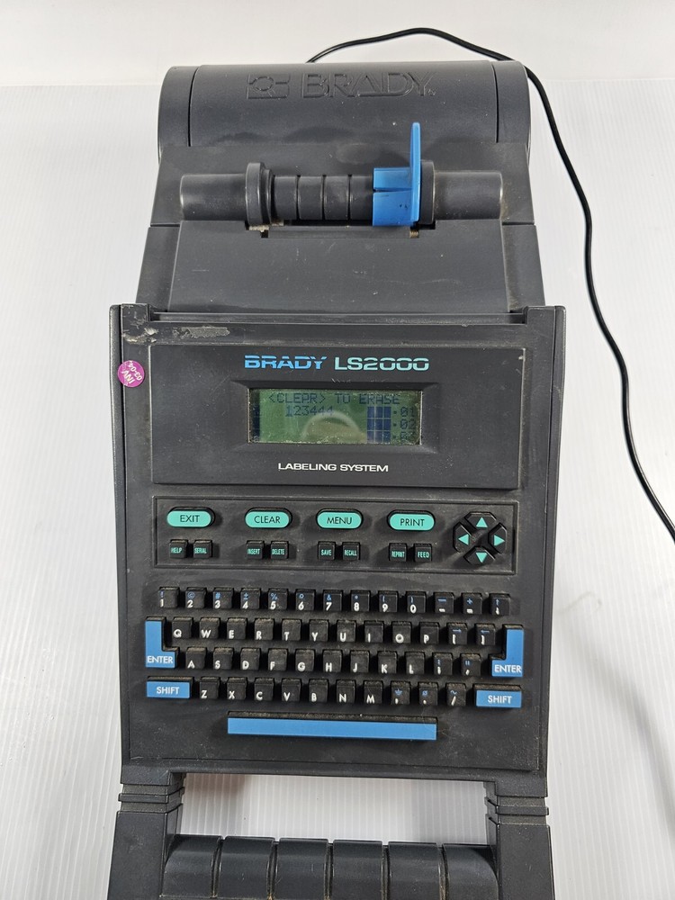 Brady LS2000 Labeling System Portable Printer, 4 Line Display TURNS ON READ