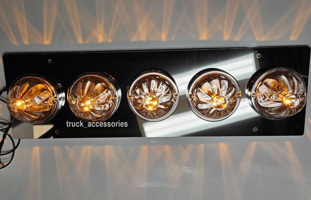 JML Peterbilt 379 Sleeper (5) Light Holes Watermelon Bracket ONLY - (EACH)