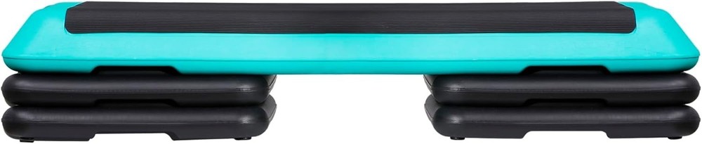 NEW 43" Exercise Aerobic Step Platform Adjustable 4 Stackable Risers Home Gym