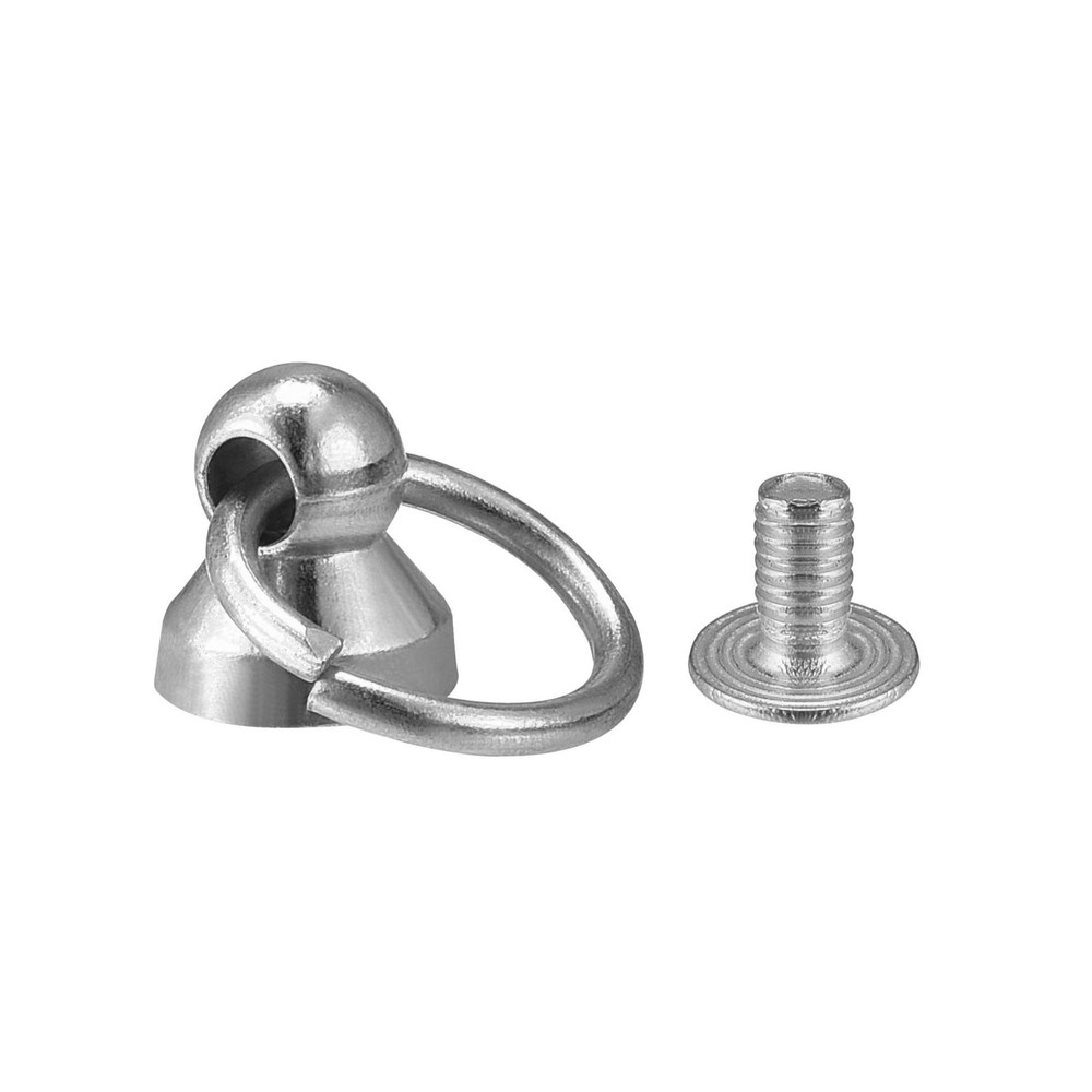0.47" Toroidal Joint Button Pin Rivets Screw Silver 10pcs