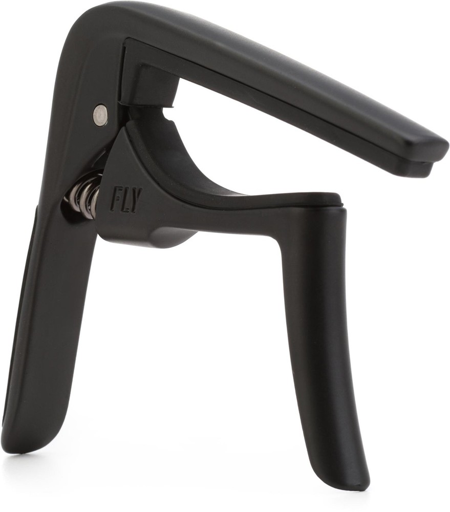 Dunlop 63CBK Trigger Fly Acoustic Guitar Capo - Black (2-pack) Bundle
